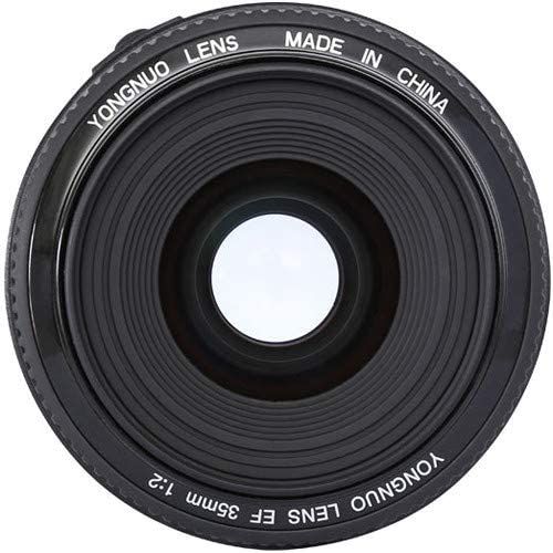  YONGNUO YN35mm F2 Lens 1:2 AF/MF Wide-Angle Fixed/Prime Auto Focus Lens for Canon EF Mount EOS Camera