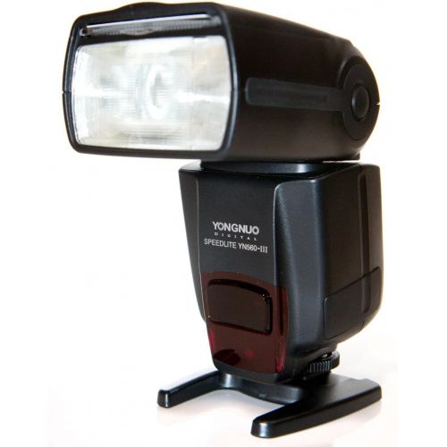  YONGNUO YN560-III-USA Speedlite Flash with Integrated 2.4-GHz Receiver for Canon, Nikon, Pentax, Olympus, GN58, US Warranty (Black)