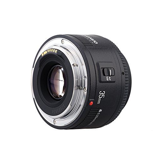  YONGNUO YN35mm F2 Lens 1:2 AF/MF Wide-Angle Fixed/Prime Auto Focus Lens Compatible with Canon EF Mount EOS Camera