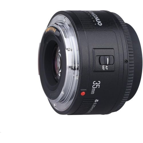  YONGNUO YN35mm F2 Lens 1:2 AF/MF Wide-Angle Fixed/Prime Auto Focus Lens Compatible with Canon EF Mount EOS Camera