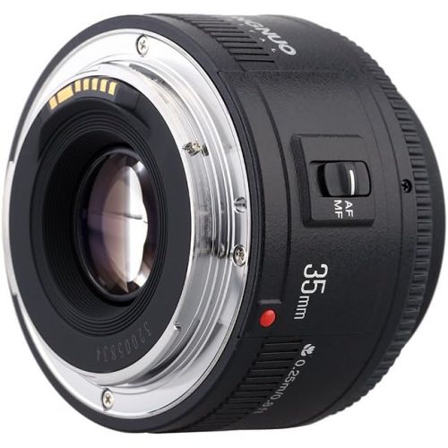  YONGNUO YN35mm F2 Lens 1:2 AF/MF Wide-Angle Fixed/Prime Auto Focus Lens Compatible with Canon EF Mount EOS Camera