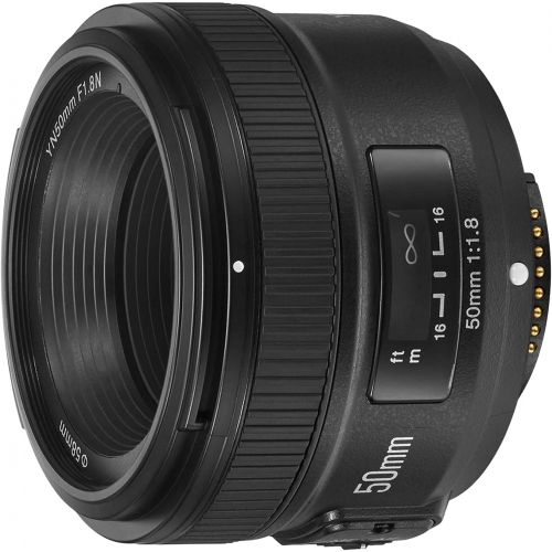  YONGNUO YN50mm F1.8, Standard Prime Auto Focus Lens for Nikon Full Frame SLR F Mount Cameras