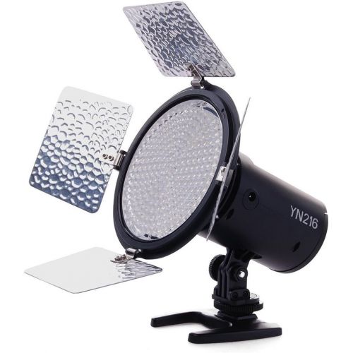  YONGNUO YN216 YN-216 LED Video Light with Adjustable 3200K-5600K Color Temperature and 4 Color Plates for Canon Nikon DSLR Cameras