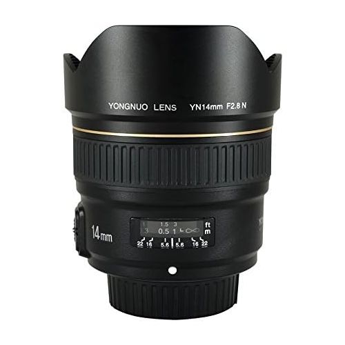  YONGNUO YN14mm F2.8N Ultra-Wide Angle Prime Lens for Nikon DSLR Cameras