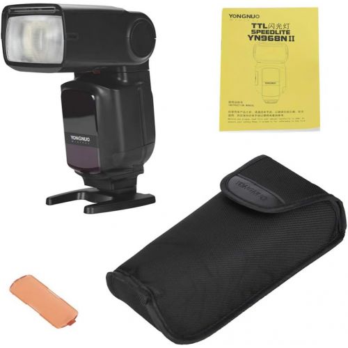  YONGNUO YN968N II TTL Flash Speedlite 1/8000s HSS Built-in LED Light 5600K Compatible with Nikon DSLR Cameras Compatible with YN622N YN560 Wireless System (YONGNUO YN968N New Versi