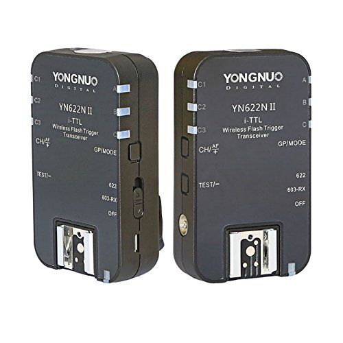  YONGNUO Wireless TTL Flash Trigger YN622N II with High-Speed Sync HSS 1/8000s for Nikon Camera