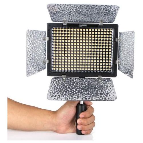  Yongnuo Professional LED Video Light Flash YN300-II With 300pcs Lamps, 4 color sheets for DSLR Camera Canon EOS, 3200-5500K adjustable color temperature