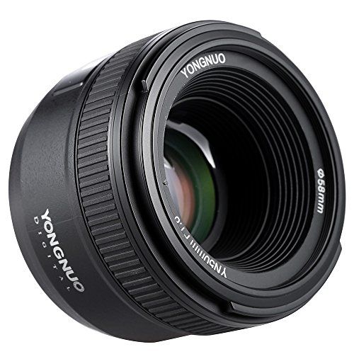  YONGNUO YN50mm F1.8N Manual Focus Lens Standard Prime Lens Large Aperture FX DX Compatible with Nikon DSLR Cameras