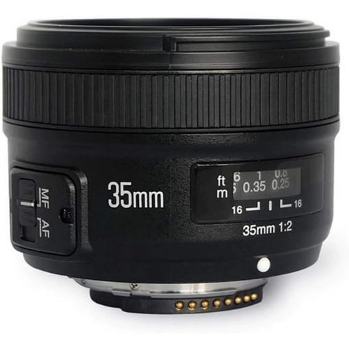  YONGNUO YN35mm F2N Lens 1:2 AF/MF Wide-Angle Fixed/Prime Auto Focus Lens for Nikon DSLR Cameras