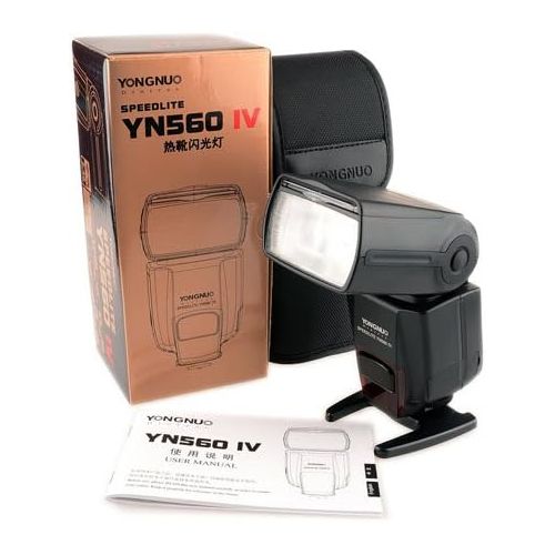  YONGNUO YN560 IV Wireless Flash Speedlite Master + Slave Flash + Built-in Trigger System for Canon Nikon Pentax Olympus Fujifilm Panasonic Digital Cameras