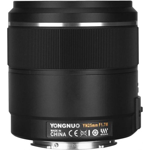  Yongnuo YN25mm F1.7M Auto Focus Standard Prime Lens, Mirrorless Micro Four Thirds, Compatible with Olympus and Panasonic Cameras