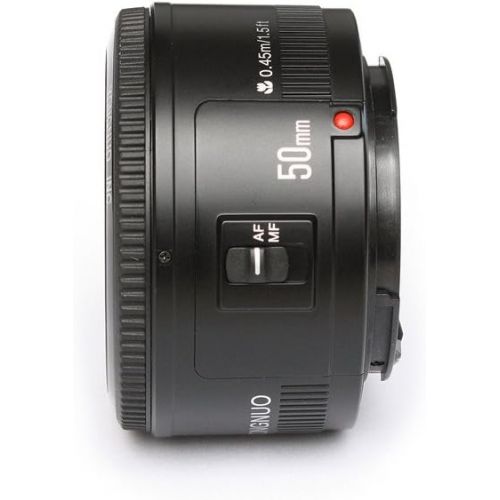  [아마존베스트]Yongnuo YN50mm F1.8 Lens Large Aperture Auto Focus Lens Fixed Standard Prime Lens YN50mm F1.8C Compatible with Canon EF Mount EOS Camera