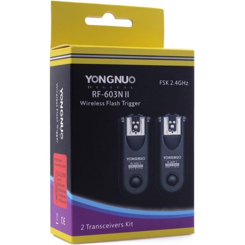  [아마존베스트]YONGNUO RF-603 II 16-Ch Wireless Flash Trigger Kit for Nikon DC2 Connection