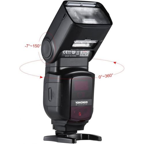  YONGNUO YN968EX-RT Wireless TTL Master Flash Speedlite Built-in LED Light 18000s HSS with Portable Soft Cloth for Canon 500D 550D 40D 1000D 1100D 1200D
