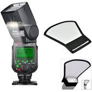 YONGNUO YN968EX-RT Wireless TTL Master Flash Speedlite Built-in LED Light 18000s HSS with Universal Flash Diffuser Softbox SilverWhite Reflector for Canon 500D 550D 40D 1000D 110