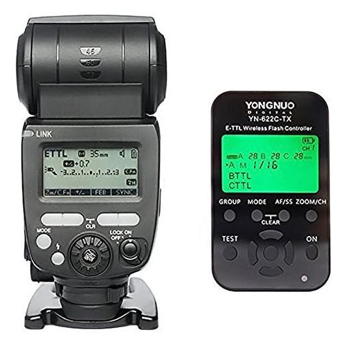  YONGNUO YN685 GN60 2.4G System ETTL HSS Wireless Flash Speedlite + YONGNUO YN-622C-TX E-TTL Wireless Flash Controller for Canon.