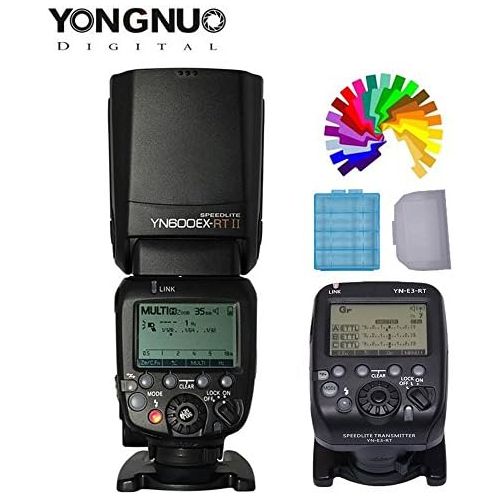  YONGNUO YN600EX-RT II Wireless Flash Speedlite HSS for Canon + YN-E3-RT flash speedlite Transmitter Remote Flash Controller