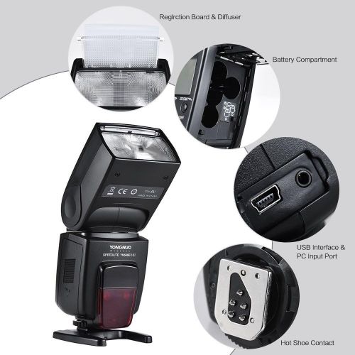  YONGNUO YN568EX III Wireless Master & Slave TTL Flash Speedlite with High Speed Sync for Canon DSLR Cameras