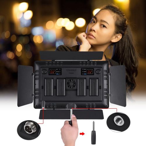  YONGNUO YN1200 LED Video Light 3200K-5500K Photography Video Recording Fill Light wRemote Controller Adjustable Brightness CRI≥95 Support APP Remote Control Studio Lighting