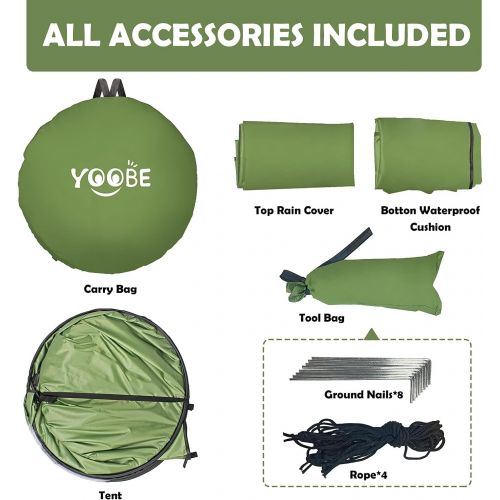  YOOBE Outdoor Camping Field Tent-Portable Privacy Shower Tent and Outdoor Toilet Super high and Spacious pop-up Changing Tent