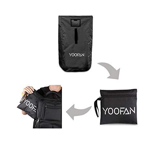 YOOFAN Car Seat Travel Bag, Gate Check Drawstring Backpack Bag with Shoulder Straps for Stroller,Car Seats,Boosters and Infant Carriers, Waterproof - Great for Airplane,Saving Money and S