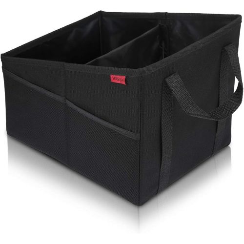  [아마존베스트]Car Seat Organizer - Passenger Seat Organizer, Collapsible Small Car Seat Storage Organizer for Console Front or Back, Automotive Backseat Organizer with Belt 4 Cup Holders for Kid