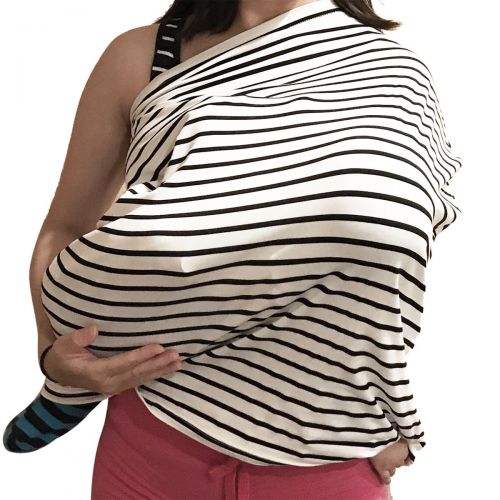  Nursing Breastfeeding Cover Scarf - Baby Car Seat Canopy , Shopping Cart, Stroller, Carseat Covers for Girls and Boys - Best Multi Use Infinity Stretchy Shawl by YOOFOSS