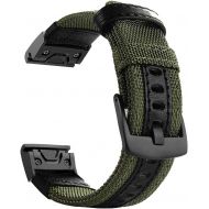 YOOSIDE Fenix 5/Fenix 6 Watch Band, 22mm Quick Easy Fit Nylon Durable Wristband Strap for Garmin Fenix 5/5 Plus,Fenix 6,Instinct,Quatix 5, MARQ,Forerunner 935/945,Fit Wrist 6.3-8.6