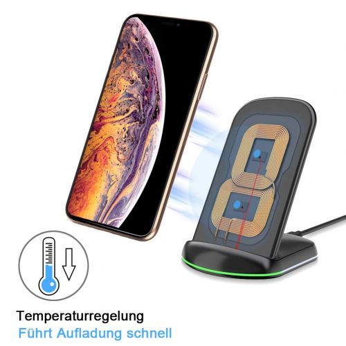  [아마존 핫딜]  [아마존핫딜]YOOTECH Wireless Charger,2-Pack Qi-Zertifiziert Wireless Ladestation fuer iPhone XS MAX/XR/XS/X/ 8/8 Plus, 10W Fast Induktive Ladegerat fuer Galaxy Note 9/S9/S9 Plus/Note 8/S8/S8 Plu