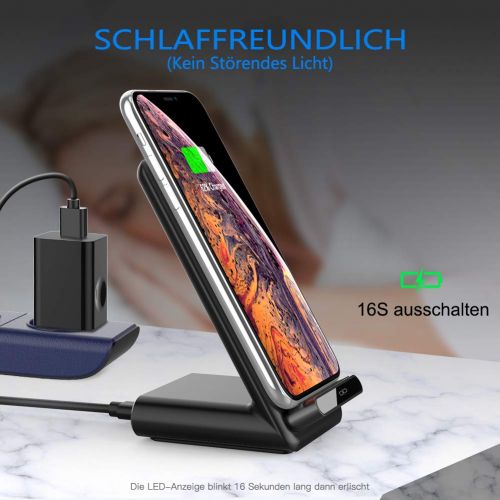  [아마존 핫딜]  [아마존핫딜]YOOTECH Wireless Charger mit Luefter, Qi Induktion Ladestation fuer iPhone XS MAX/XR/XS/X/ 8/8 Plus, 10W Fast Wireless Ladestation fuer Galaxy S10+/S10/S10e/Note 9/S9/S9 Plus/Note 8/S