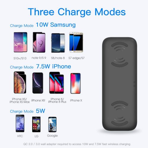  [아마존 핫딜]  [아마존핫딜]YOOTECH Dual Fast Wireless Charger mit Luefter,10/7.5/5W induktiv Ladestation,QI Induktions Ladegerat fuer iPhone 11/11 Pro/11 Pro Max/XS MAX/XR/XS/X/8/8 Plus,Galaxy S10+/S10/S10e/No