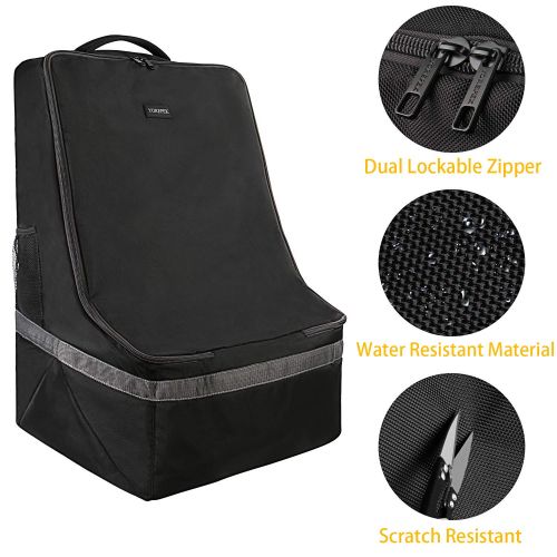  [아마존베스트]YOREPEK Car Seat Travel Bag,Airport Gate Check Bag for Carseat,Carseat Carrier Backpack,Durable...