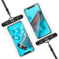 [아마존베스트]YOSH IPX8 Waterproof Phone Case, 7.5 Inch TPU Cell Phone Pouch with Floating Airbag for Swimming Raining Bath Compatible for iPhone 12 11 Pro Max XR XS X 8 7 SE Samsung S20 S10 Pix