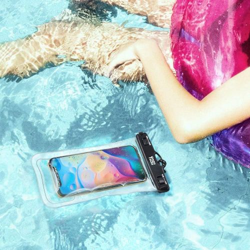  [아마존베스트]YOSH IPX8 Waterproof Phone Case, 7.5 Inch TPU Cell Phone Pouch with Floating Airbag for Swimming Raining Bath Compatible for iPhone 12 11 Pro Max XR XS X 8 7 SE Samsung S20 S10 Pix