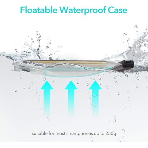  [아마존베스트]YOSH IPX8 Waterproof Phone Case, 7.5 Inch TPU Cell Phone Pouch with Floating Airbag for Swimming Raining Bath Compatible for iPhone 12 11 Pro Max XR XS X 8 7 SE Samsung S20 S10 Pix