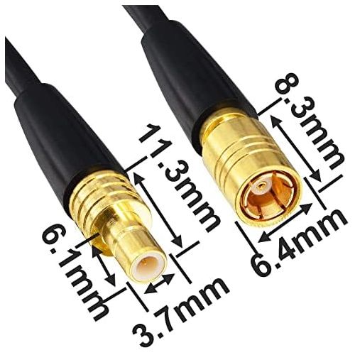  YOTENKO Sirius XM Radio Antenna Extension Cable 20Ft RG174 SMB Male to SMB Female Connector Cable for Sirius XM Satellite Radio Car Radio Stereo Receiver Tuner