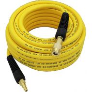 YOTOO Hybrid Air Hose 3/8-Inch by 50-Feet 300 PSI Heavy Duty, Lightweight, Kink Resistant, All-Weather Flexibility with 1/4-Inch Industrial Air Fittings and Bend Restrictors, Yellow