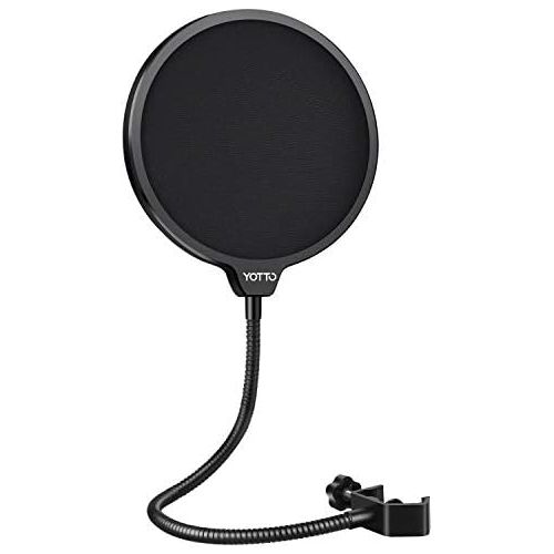 [아마존베스트]Yotto microphone pop protection mic, wind protection, foam windscreen, pop filter for Blue Yeti, MXL, Audio Technica and other microphones.