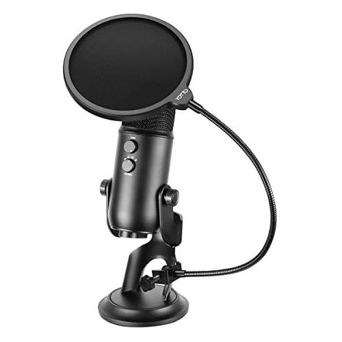  [아마존베스트]Yotto microphone pop protection mic, wind protection, foam windscreen, pop filter for Blue Yeti, MXL, Audio Technica and other microphones.