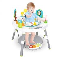 Youen 3 in 1 Baby Game Activity Center with Piano Pedal Baby 360° Rotating Bouncy Seat Toys for 3 6 9 18 Months Infant Newborn Boy Girl Early Development Activity Center, Height Adjustab