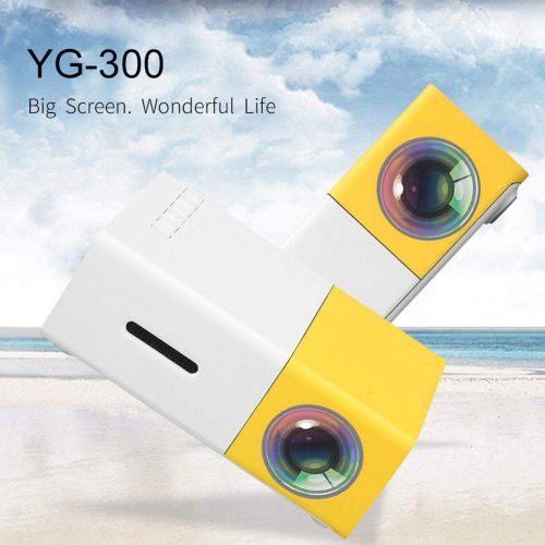  YOUNGFLY Mini Projector Support 1080p Movie Projector for Home Theater Compatible with Smartphone