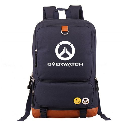  YOURNELO Fashion Overwatch Genji Pure Color Backpack School Bag Bookbag Rucksack