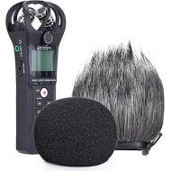 YOUSHARES Zoom H1n Recorder Foam & Furry Indoor/Outdoor Windscreen Muff, Pop Filter/Wind Cover Shield Fits Zoom H1n & H1 Handy Portable Digital Recorder