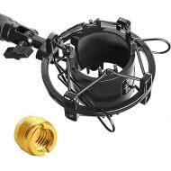 AT2020 Shock Mount - Microphone Mounts Reduces Vibration Noise and Shockmount Improve Recording Quality for Audio Technica AT2020 AT2020USB+ AT2035 ATR2500 AT4040 Condenser Mic by YOUSHARES