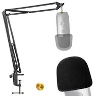 Blue Yeti X Mic Stand with Pop Filter - Microphone Boom Arm Stand with Flocked Foam Windscreen for Blue Yeti X Microphone by YOUSHARES