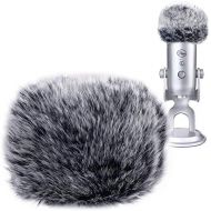 YOUSHARES Microphone Furry Windscreen Muff - Mic Wind Cover Fur Pop Filter as Foam Cover for Blue Yeti, Blue Yeti Pro USB Condenser Mic