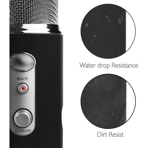  YOUSHARES Blue Yeti Protector - Full Protection Silicon Cover for Yeti & Yeti Pro Microphone (Blackout)