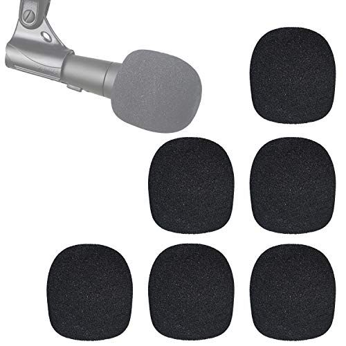  SM58 Windscreen - Pof Filter Foam Windscreen Microphone Cover Compatible with Shure SM58S SM58-LC Ball Type Mic to Reduce Wind Noises by YOUSHARES (6 Pack）