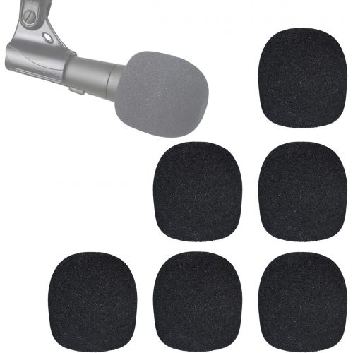  SM58 Windscreen - Pof Filter Foam Windscreen Microphone Cover Compatible with Shure SM58S SM58-LC Ball Type Mic to Reduce Wind Noises by YOUSHARES (6 Pack）