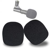 SM58 Windscreen - Pof Filter Foam Windscreen Microphone Cover Compatible with Shure SM58S SM58-LC Ball Type Mic to Reduce Wind Noises by YOUSHARES (2 Pack）